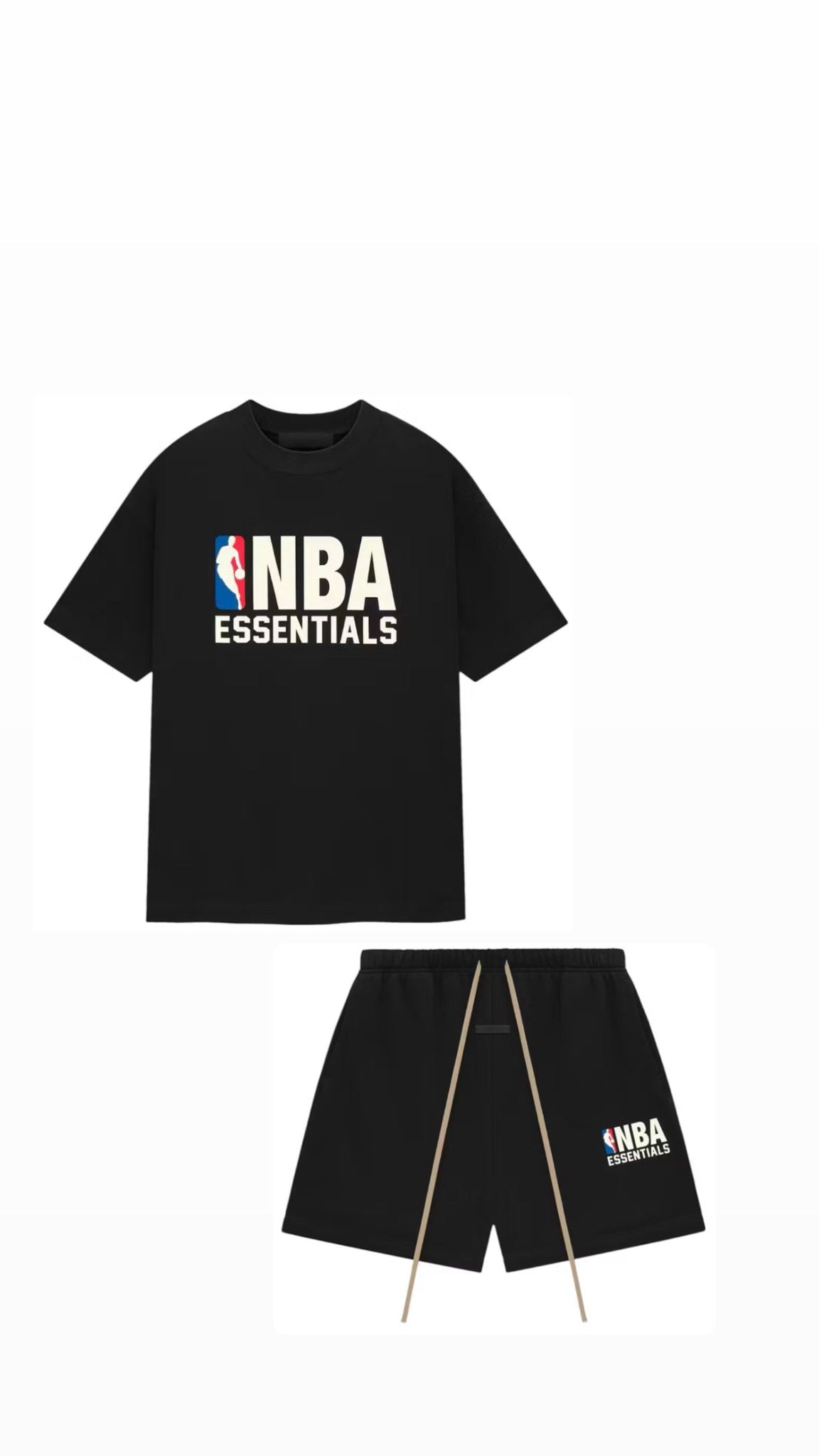 FW24 ESSENTIALS NBA BLACK SUMMER SET